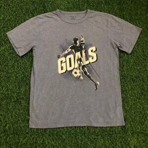 Grey ‘Goals’ Soccer Graphic Tee